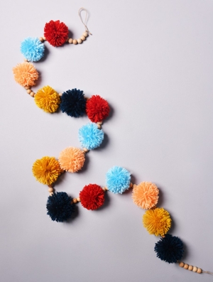 Colourful Boho Christmas Garland