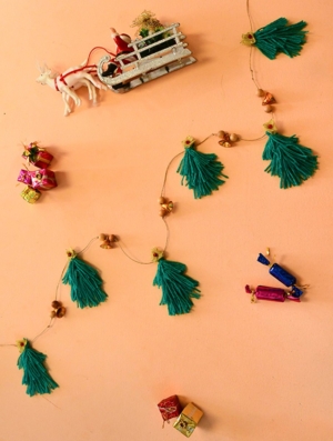 Mini Christmas Tree Wall Hanging