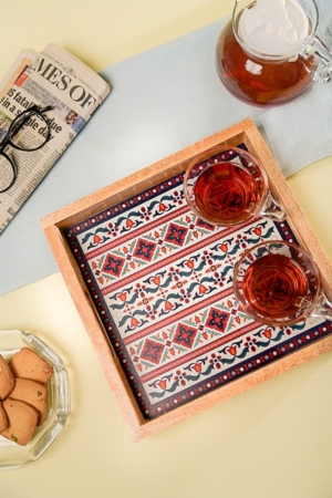 Indie Motifs Wooden Serving Tray
