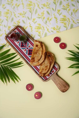 Indie Print Wooden Snack Platter