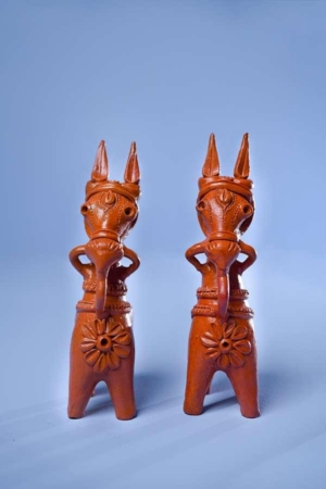 Bankura Horse Tea Light Candle Holder (Set Of 2)