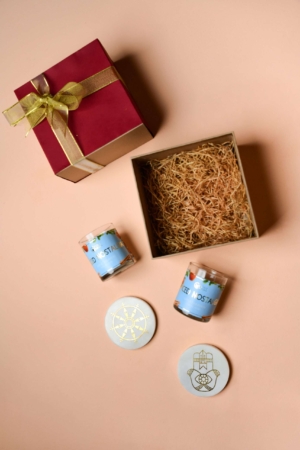 Spiced Nostalgia Gift Box with Opulence Coasters