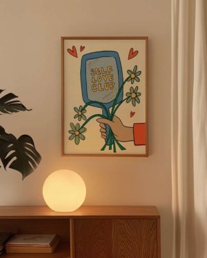Self-Love Club Framed Wall Art
