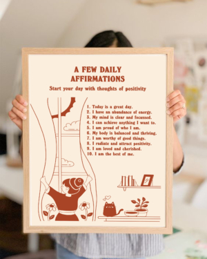 A few Daily Affirmation Framed Wall Art