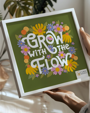 Grow With Flow Framed Wall Art
