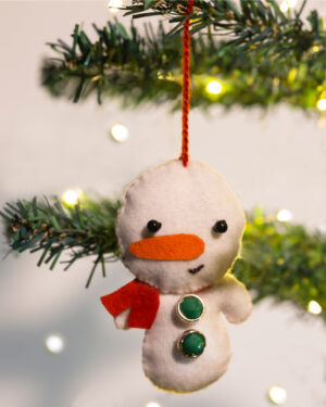 Snow Bae Christmas Tree Ornaments (set of 2)