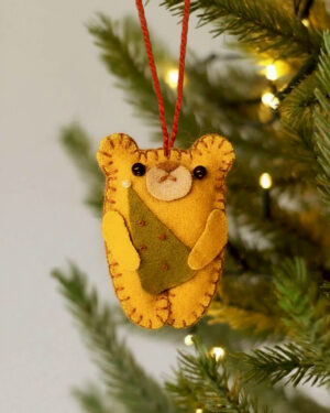 Eddy the Teddy Christmas Ornaments (set of 2)