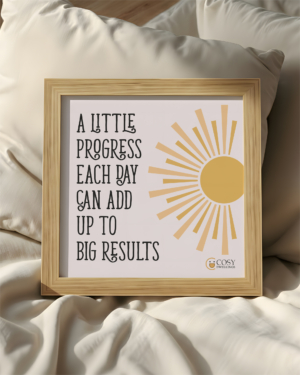 A Little Progress Each Day Framed Wall Frame