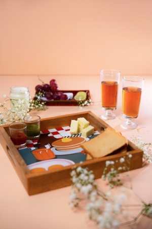 Bon Appetit Wooden Serving Tray