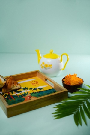Scenic Route Wooden Serving Tray